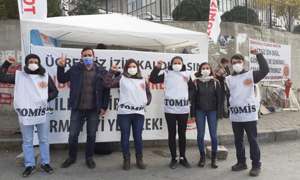 Sinbo işçilerine Partizan okurlarından ziyaret